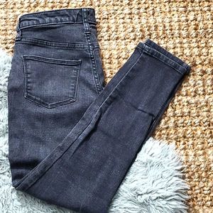 Charcoal grey skinny jeans